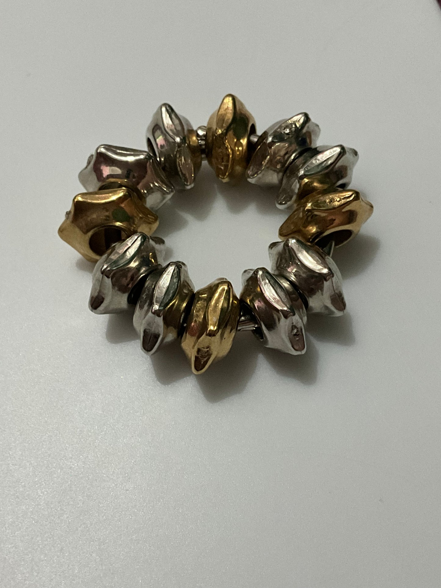 Mini Shiny Spikes Rotating Gear ring