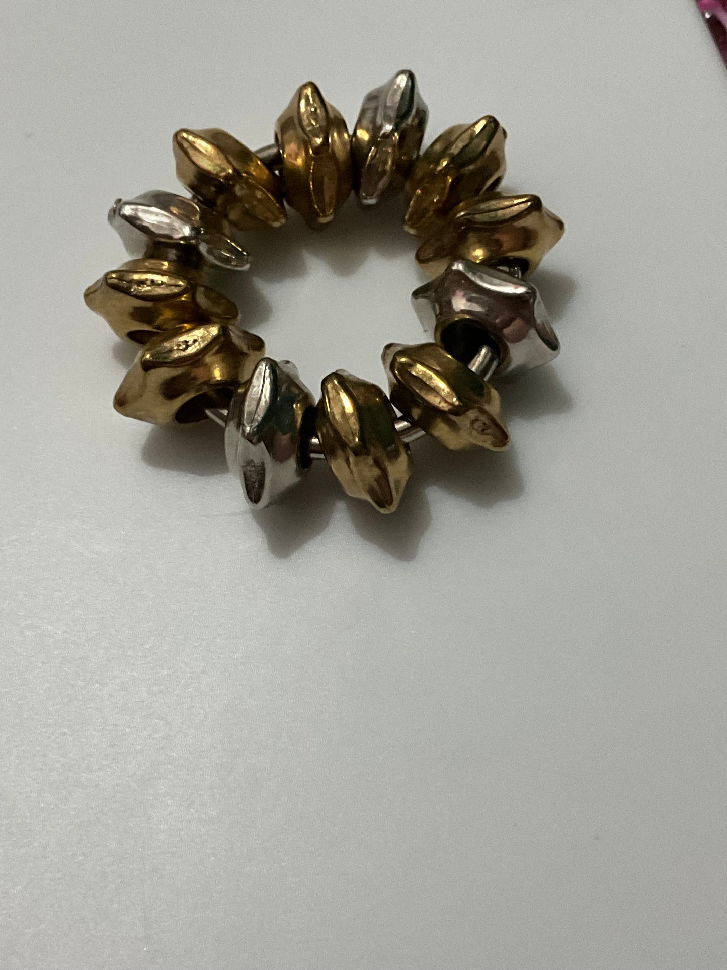 Mini Shiny Spikes Rotating Gear ring